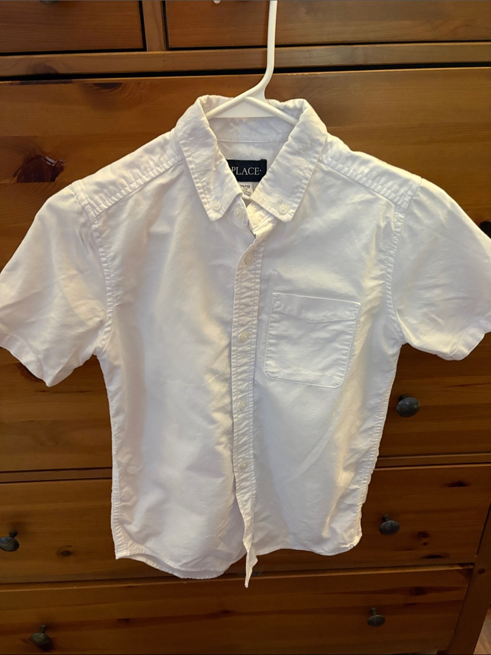 The Children's Place White Short-Sleeve Button-Down Shirt